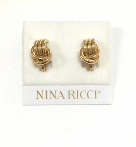 NINA RICCI ニナリッチ　ブランドイヤリング　ゴールド　アクセサリー made in CANADA