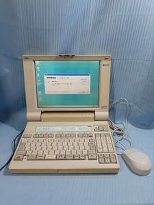 ♪♪送料無料！液晶ワープロ RICOH RIPORT PC BU-NW72　Windows95 インストール済み　ワープロ起動OK!　3330-82K788♪♪