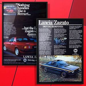 USA 当時物 ランチア ザガート セット 広告 / LANCIA Zagato デルタ ストラトス テーマ イプシロン 037 hf モンテカルロ インテグラーレ