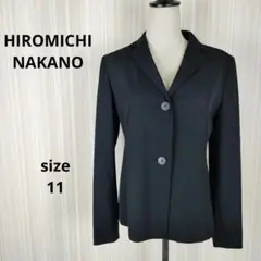 【う0692】HIROMICHI NAKANO ジャケット 11 レディース 黒