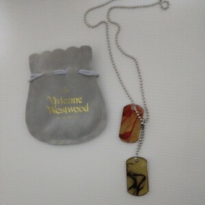 Vivienne Westwood ヴィヴィアンウエストウッド ドッグタグ ネックレス 未使用品