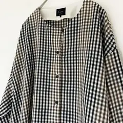 Lene チェックシャツ フリーサイズ 日本製