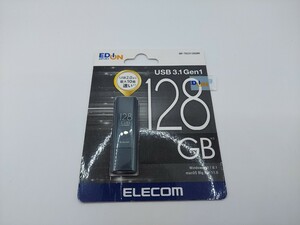 【新品未開封！】エレコム キャップ式USB3．1 Gen1メモリ(128GB) オリジナル ブラック MFTKU3128GBK