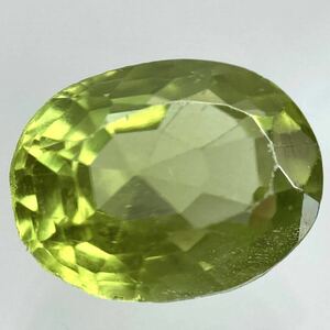 〔天然ペリドット 2.966ct〕a 約9.77×7.53mm ルース 裸石 peridotソーティング付き 宝石 ジュエリー テDC0