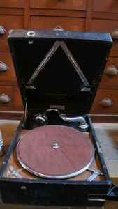 激レア 予備針付きトランクケース型 Columbia viva-tonal Grafonola 蓄音機 卓上 SP盤 MODEL 207 ビクター Victor