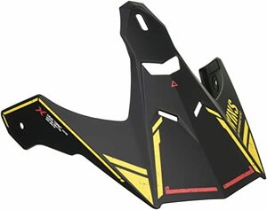 ウインズジャパン(WINS JAPAN) WINS X-ROAD バイザーピーク バイク用 マットブラック/イエローレッド