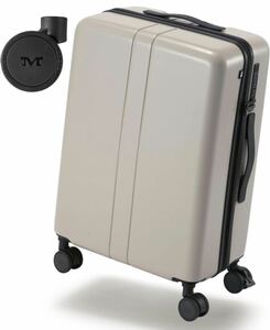【中古扱い】[MAIMO] ゲリラ値下げ中最上位モデルスーツケース Lサイズ ベージュ 軽量 4.2kg 日本企業 キャスター交換可能 YOU Kei