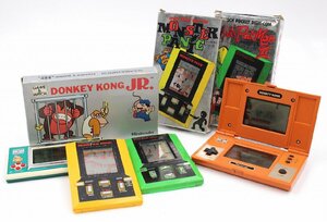 【行董】GAME&WATCH ゲーム＆ウォッチ 4点 ドンキーコング JR. パクパクマン2 モンスターパニック まとめ 任天堂 昭和レトロ AA000BOM67