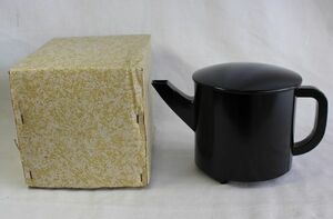 【未使用】　湯斗　懐石茶道具　紙箱付　茶事　樹脂製　合成漆塗
