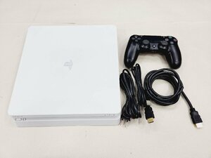 ◇【1】初期化済み SONY PS4 Slim CUH-2100BB02 グレイシャー・ホワイト 1TB 箱無し 同梱不可 1円スタート