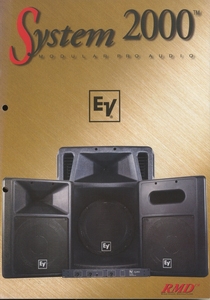 Electro-Voice System2000シリーズのカタログ エレクトロボイス 管2316