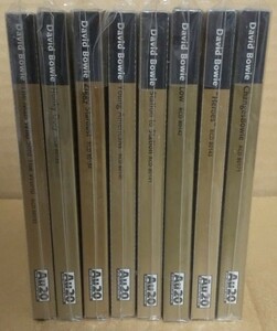全て新品未開封 David Bowie Rykodisc Au20 20 Bit Master/24k Gold CD デカ帯付き + シリアルナンバー 8枚完全セット 廃盤