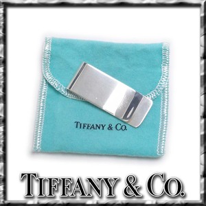 【美品】ティファニー マネークリップ スターリングシルバー925 幅広 鏡面 ストライプ TIFFANY&CO メンズ ap8161【一撃即決】