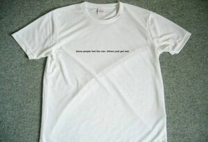Some people feel the rain. Others just get wet. 　ボブマーリー　ドライＴシャツ　グッズ　名言　格言　レゲエ　ボブ　マーリー　ラスタ