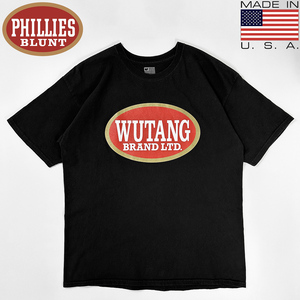 MADE IN USA製◎90s ビンテージ WUTANG CLAN Tシャツ PHILLIES BLUNT 黒 ブラック フェード L ウータン クラン フィリーズ ブラント 米国製