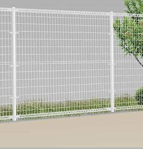 メッシュフェンス　ベージュ　高さ146×幅198.8　 ガーデン DIY 塀 壁 囲い スチール 境界 屋外