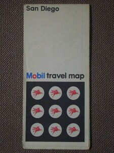 San Diego Street Map (Mobil) (SDMOB) - Rand McNally & Co. 1973