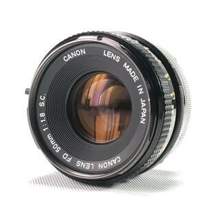 Canon FD 50mm F1.8 S.C. キヤノン 現状販売品 24C ヱOA4b