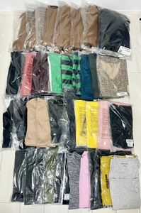 【新品】洋服 まとめ売り Amazon essentials レディース セーター Tシャツ メンズ シャツ ボトムス 53枚 セット　162