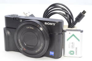 【美品、グリップ付き】SONY Cyber-shot DSC-RX100 ブラック コンパクトデジタルカメラ ＃P0632405011Y