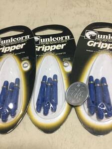 unicorn ユニコーン ナイロンシャフト Gripper 3セット　9本　青