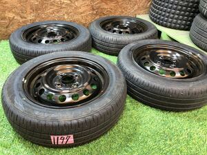 三菱純正 14inch × 165/65R14 PCD100 4穴 ミツビシ ek タウンボックス デリカD2 トッポBJ ミラージ