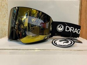 新品未使用 23-24 DRAGON PXV PREMIUM BLACK / LUMALENS J.GOLD ION ゴーグル