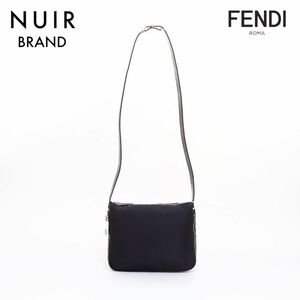 フェンディ FENDI ショルダーバッグ ズッキーノ シルバー金具 ブラック