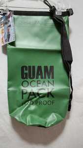 グアム 防水 バッグ バック bag 10L Guam OCEAN pack タグ付き 緑 防水バッグ H2O Proof 