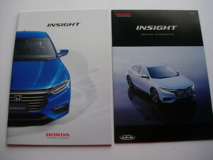純正カタログ　Honda ホンダ　INSIGHT　インサイト　ZE4　アクセサリーカタログと2点セット　2020年5月　ホンダハイブリッド