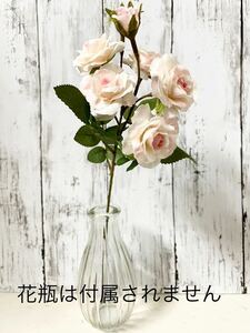 ローズピック★ピンク★1本に7つの花が付いてます★長さ33CM★薔薇
