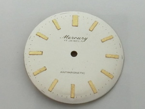 ★中古品★ Mercury 17石 メンズウォッチ文字盤 直径31.5mm