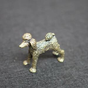 真鍮　ブラス　プードル　トイプードル　ティーカップ　犬　ワンちゃん　brass 置物　アクセサリー　雑貨　小物　文鎮