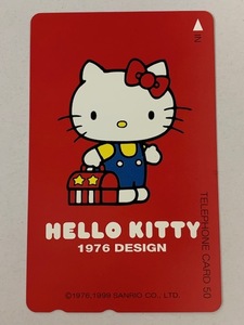 ★☆【未使用品】HELLO KITTY 1976 DESIGN ハローキティ 1976デザイン テレカ テレフォンカード テレホンカード 50度数 1枚☆★