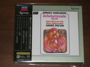 ANDRE PREVIN プレヴィン/ R=コルサコフ シェエラザード~ ESSD-90259 2022年発売 Esoteric エソテリック社 Hybrid SACD 国内帯有