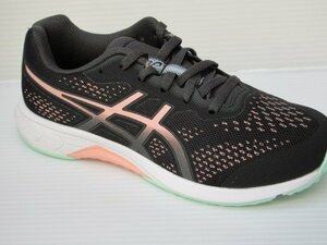 即決 21.0 asics ヒモ式 アシックス レーザービーム RH 1154A144 002 黒/ピンク 子供 キッズ 女の子 スニーカー 通学 上履き