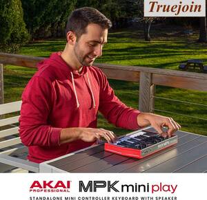 新モデル 25鍵盤 MIDIキーボードコントローラー スピーカー搭載 豊富な内蔵音源付属 MPC スタイルドラムパッド MPK Mini Play MK3