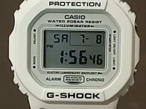 【即決】CASIO カシオＧ-SHOCK ジーショック クォーツ スクエア メンズ腕時計/樹脂ベルト/デジタル/20気圧防水/多機能/ホワイト/DW-5600MW