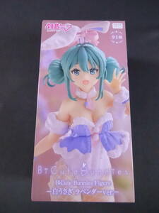 08/H492★初音ミク 　 BiCute Bunnies Figure-白うさぎ ラベンダーver.-★未開封