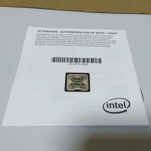 即納 送料無料 未使用 intel Core i9 X-series 純正エンブレム ステッカー 必ず内容確認