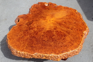 【希少】 花梨 瘤杢 玉杢 葡萄杢 無垢 座卓 敷板 煎茶道具 無垢板 一枚板 幅110×1160高さ360 厚さ7ｃｍ