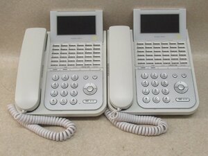 Ω ZZ# 13491# 保証有 NAKAYO【 NYC-36iF-SDW 】(2台セット) ナカヨ iF 36ボタン標準電話機 領収書発行可能・祝10000！取引突破！