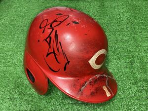 広島東洋カープ 1 前田智徳 2008シーズン公式戦 実使用 直筆サイン入りヘルメット