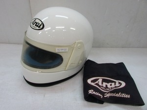 ●超希少 未使用品？ アライ Arai 4輪用フルフェイスヘルメット GPN-Expert ホワイト Mサイズ 当時物