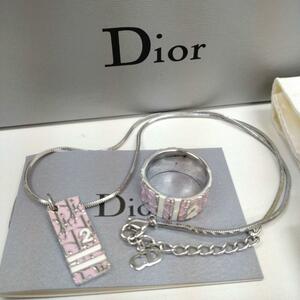 Christian Dior【ディオール】トロッターリング＆ネックレス