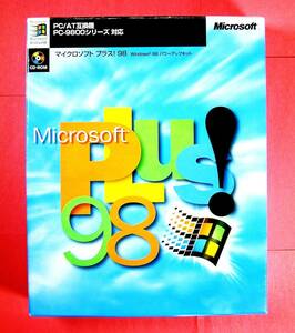 【4105】Microsoft Plus!98 Windows98用 パワーアップキット メディア未開封品 プラス ゲーム ZIP圧縮 スクリーンセーバー デスクトップ