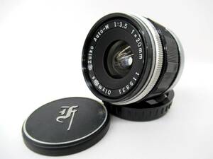 OLYMPUS オリンパス G.Zuiko Auto-W 1:3.5 f=20mm レンズ カメラ
