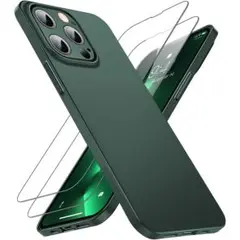 CASEKOO iphone13proケース ガラスフィルム付属 指紋防止 薄型