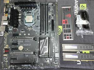 【中古動作品】MSI Z170A gaming pro carbonと6700K、メモリー16GBのセット【LGA1151、Z170チップセット】【6.7世代CPU対応マザー】