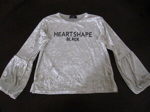 heart shape black ハートシェイプブラック　ロゴカットソー　150　